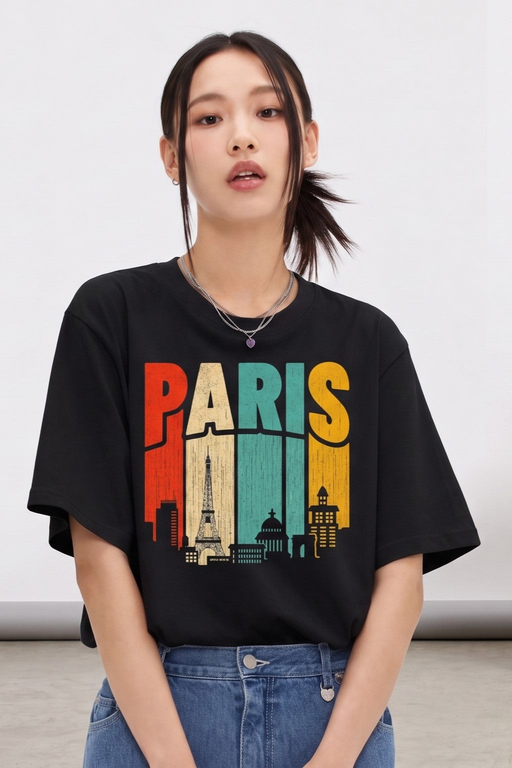 PARIS VINTAGE OVERSIZED TEE
