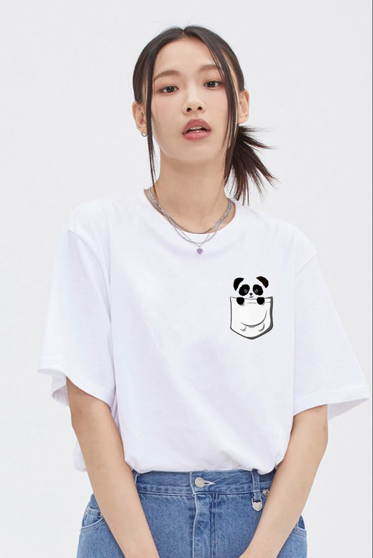 Pocket Panda Oversized Tee