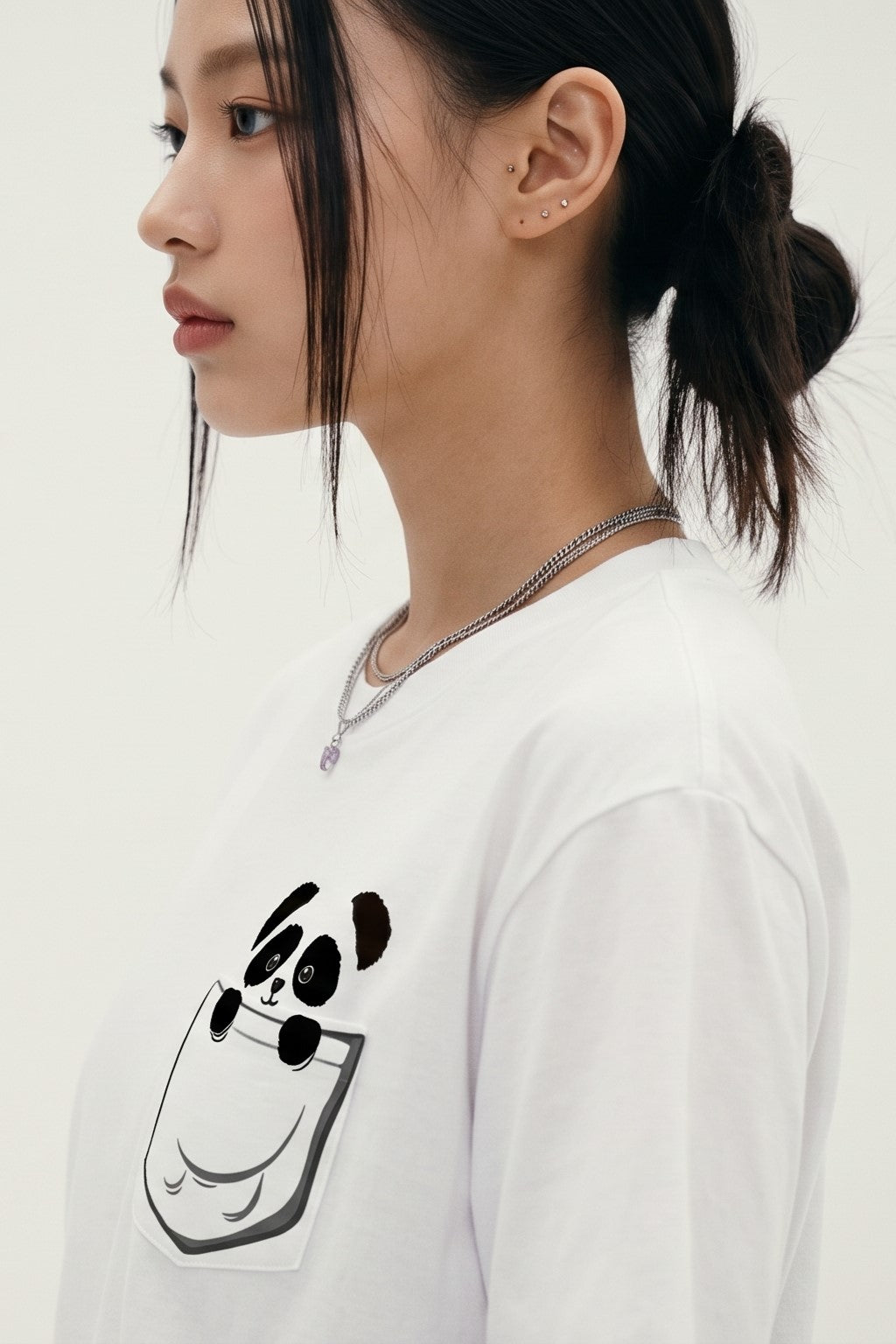 Pocket Panda Oversized Tee