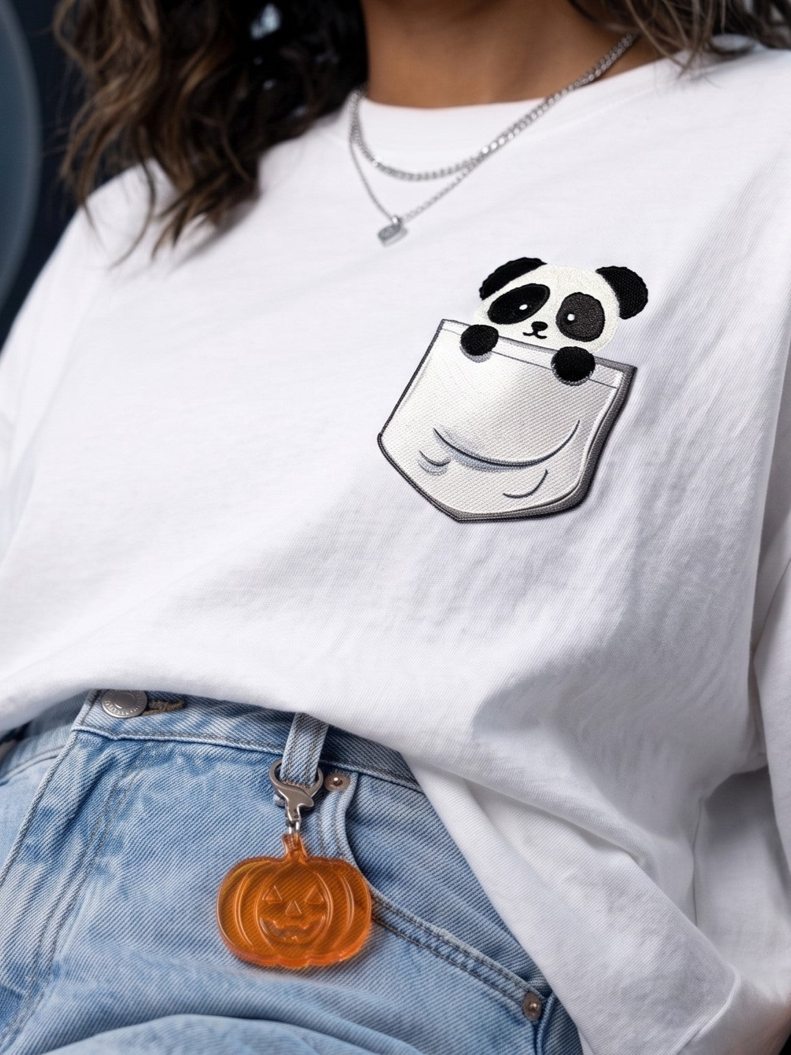 Pocket Panda Oversized Tee